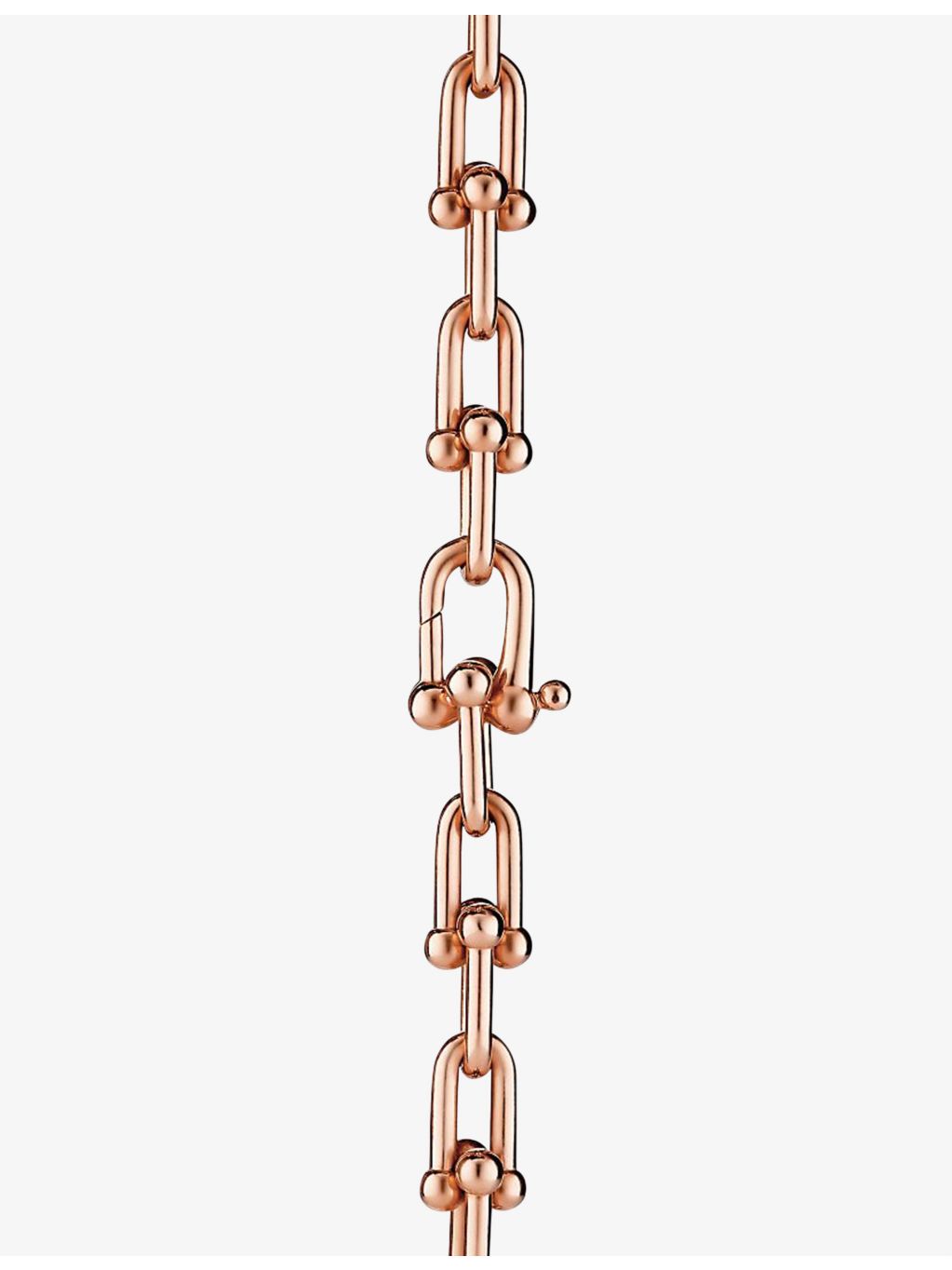 Tiffany HardWear 18ct rose-gold necklace 18 inch, UK version