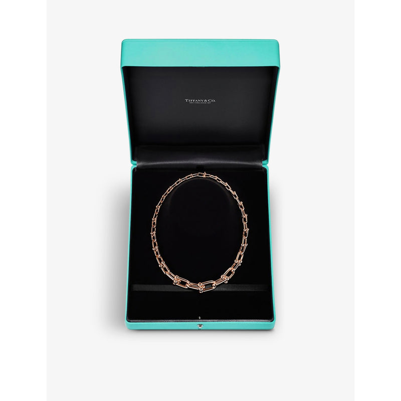 Tiffany HardWear 18ct rose-gold necklace 18 inch, UK version