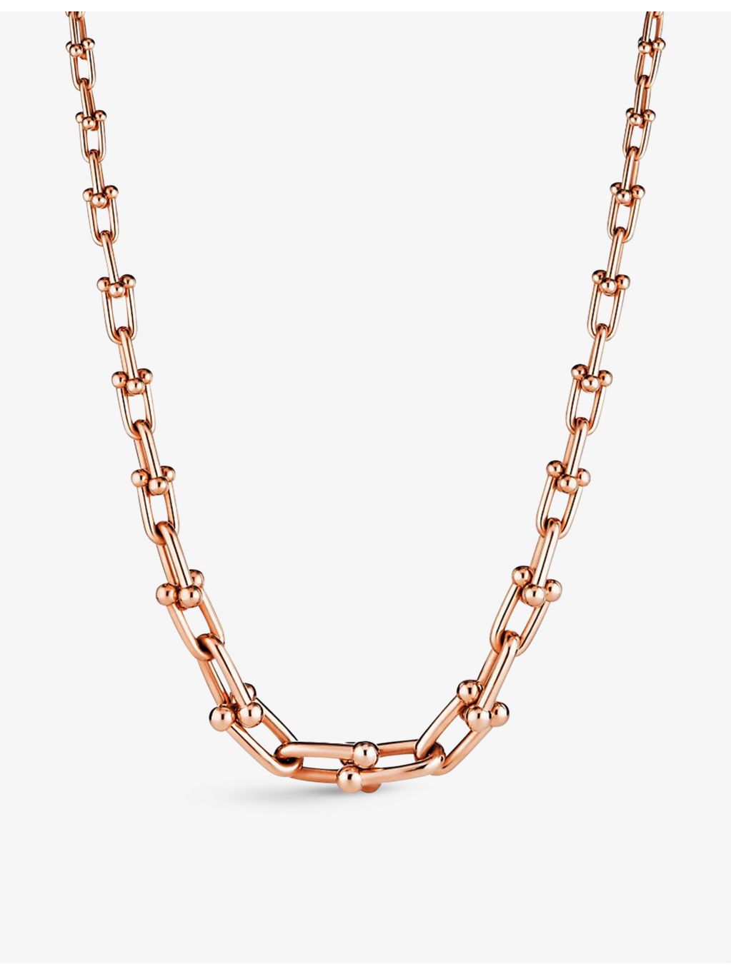 Tiffany HardWear 18ct rose-gold necklace 18 inch, UK version