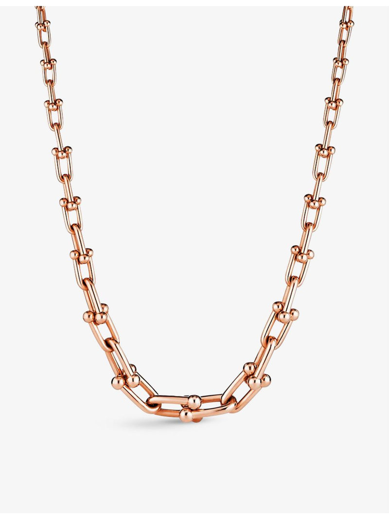 Tiffany HardWear 18ct rose-gold necklace 18 inch, UK version