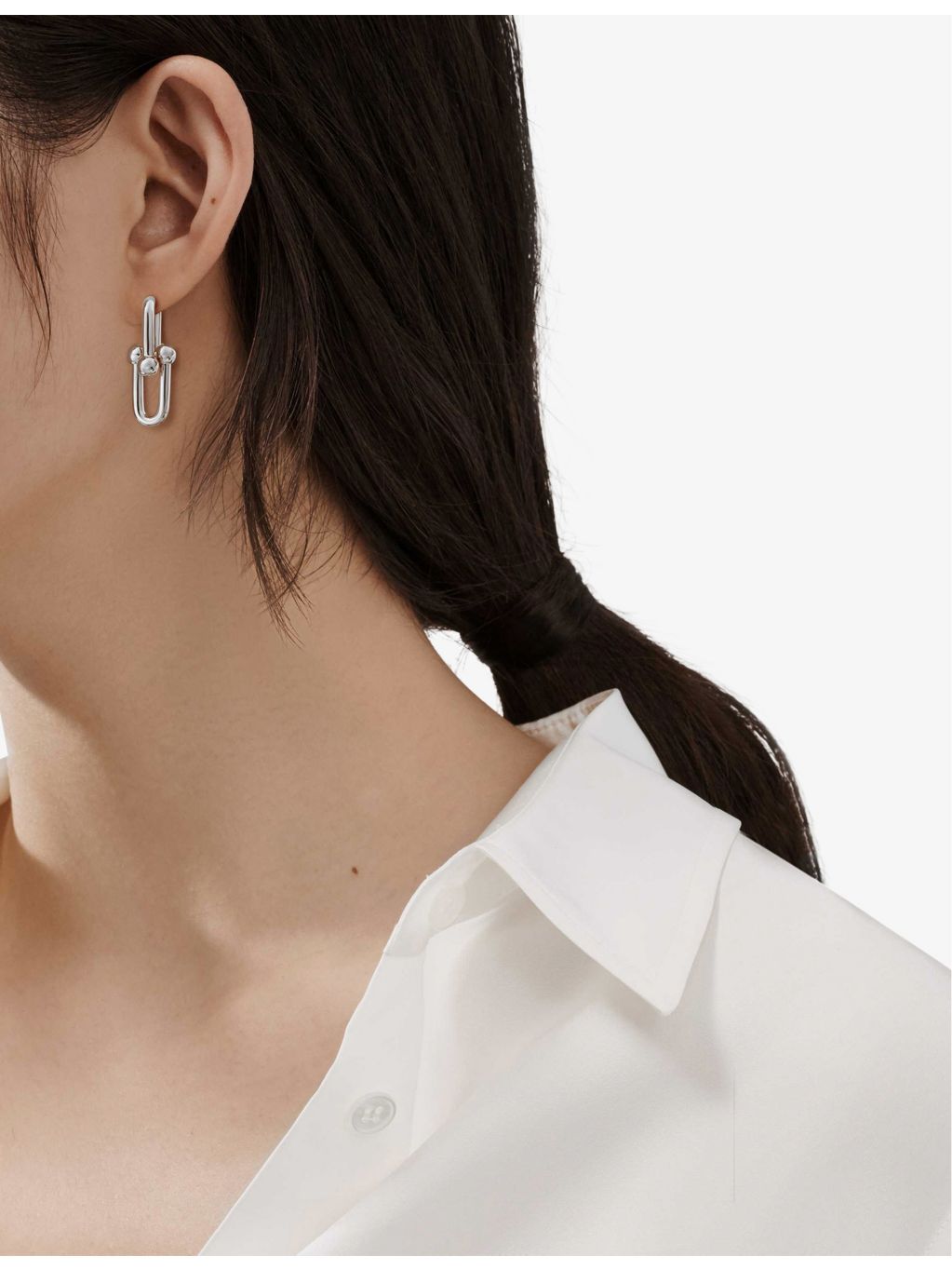 Tiffany & Co HardWear link sterling silver earrings - British product