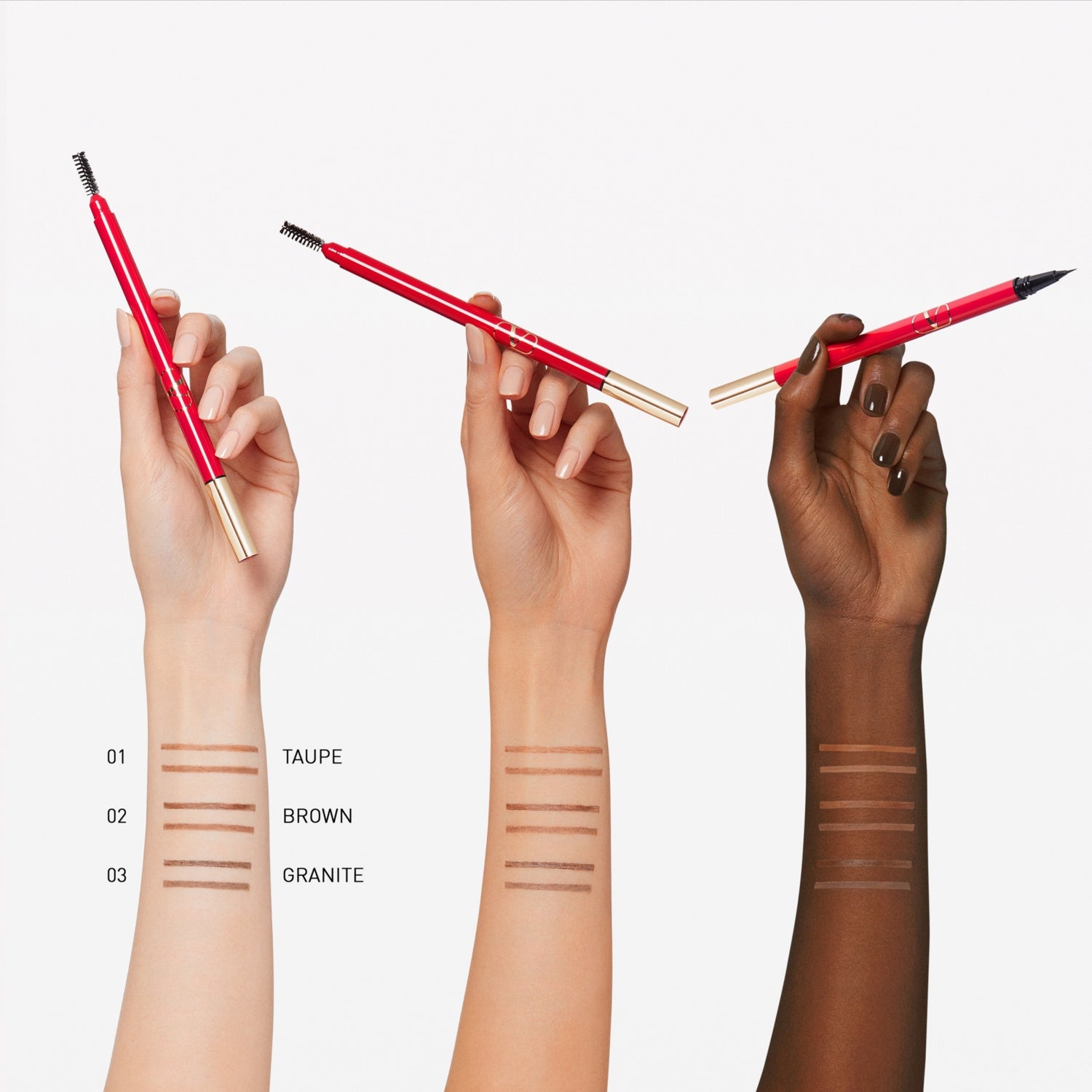 Valentino Beauty Brow Trio triple ended brow filler 0.54g - British product