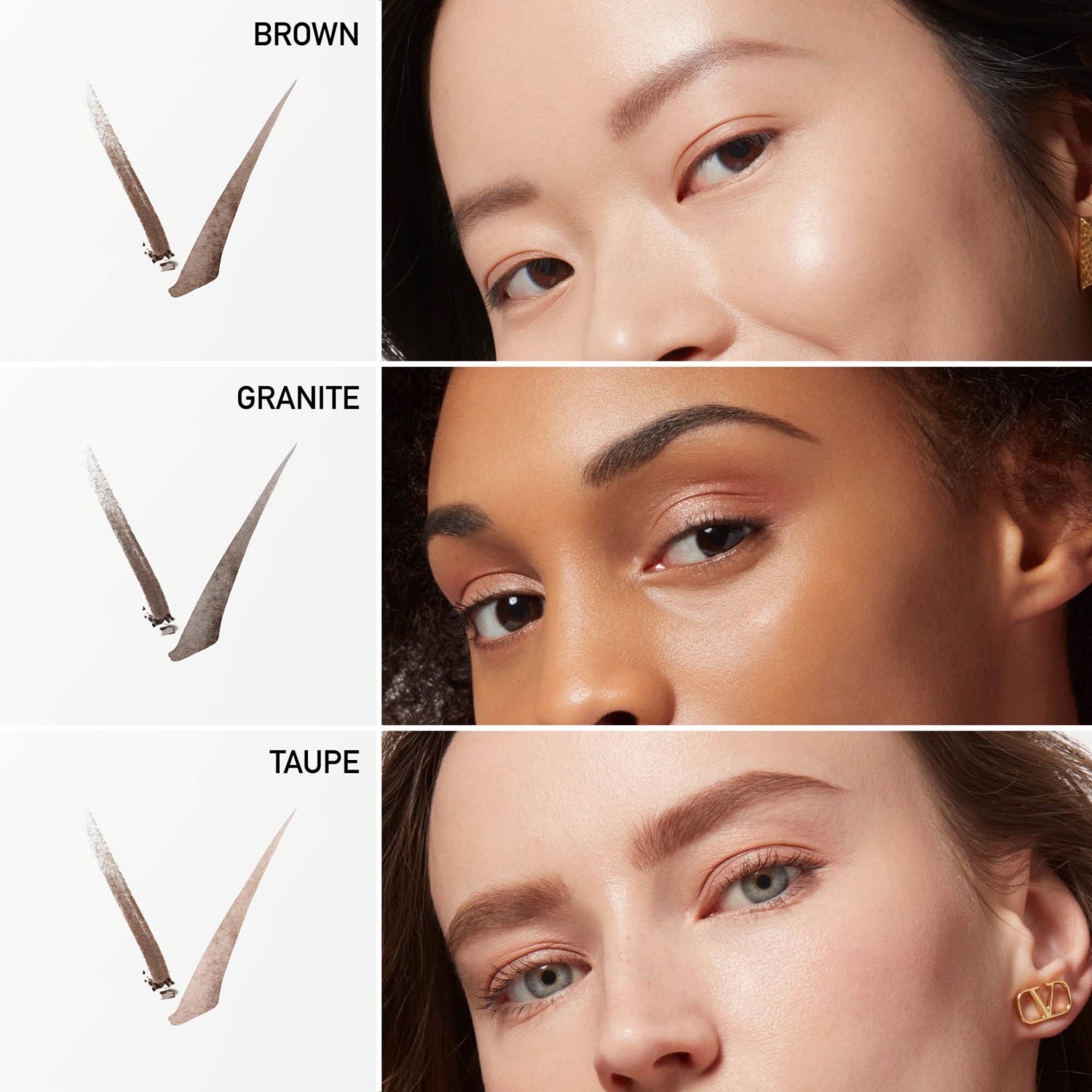 Valentino Beauty Brow Trio triple ended brow filler 0.54g - British product