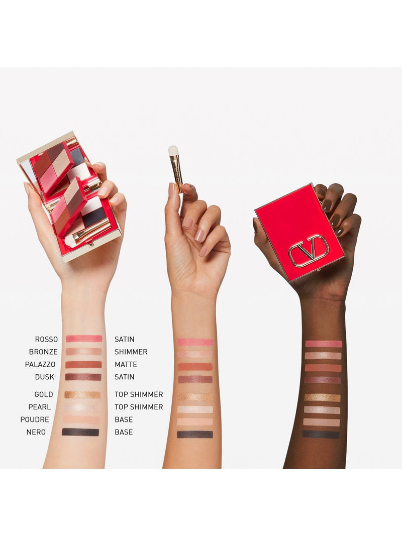 Valentino Beauty Colour Flip multi-look eye palette 17.6g, imported from the UK