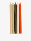anna + nina tapered candles set of five coloured 28cm, UK version
