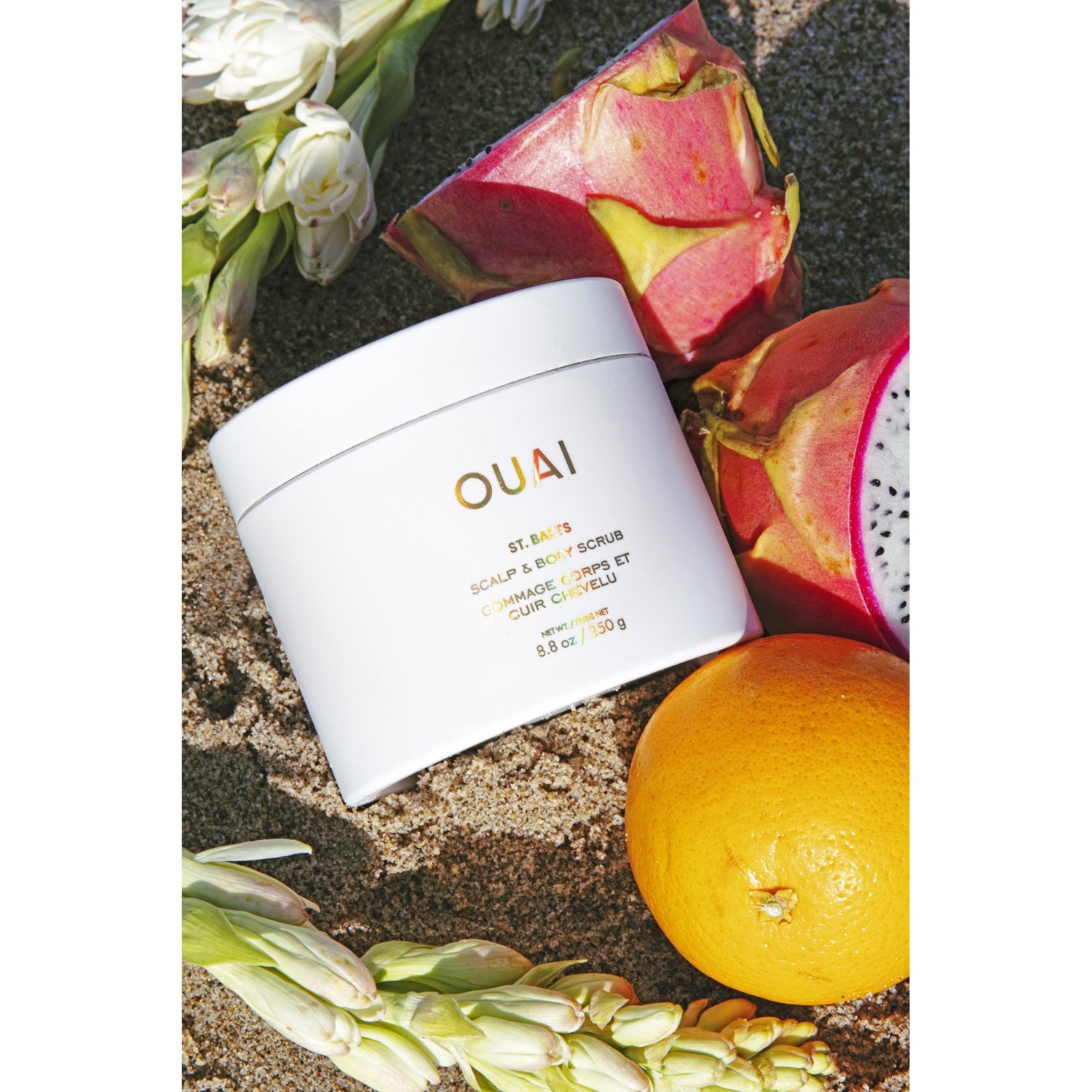 OUAI St Barts limited edition scalp and body scrub 250g (British brand)