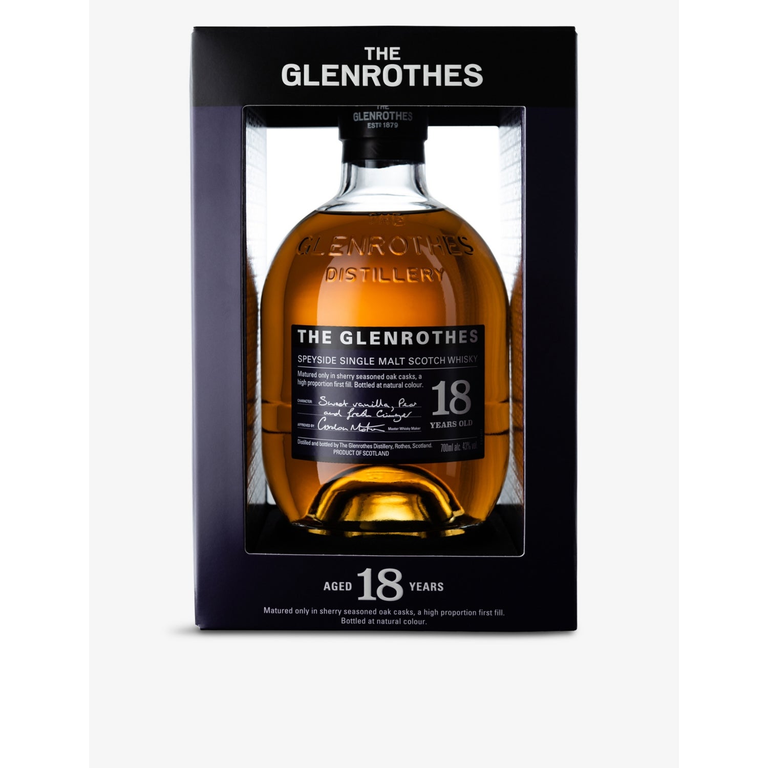 Glenrothes single malt Scotch whisky 18-year-old 700ml - British product