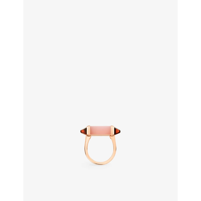 Cartier cocktail ring pink chalcedony garnet, imported from the UK