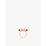 Cartier cocktail ring pink chalcedony garnet, imported from the UK