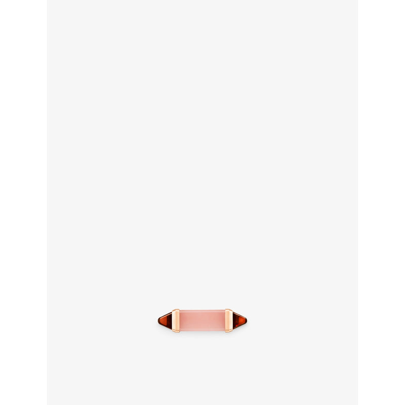 Cartier cocktail ring pink chalcedony garnet, imported from the UK