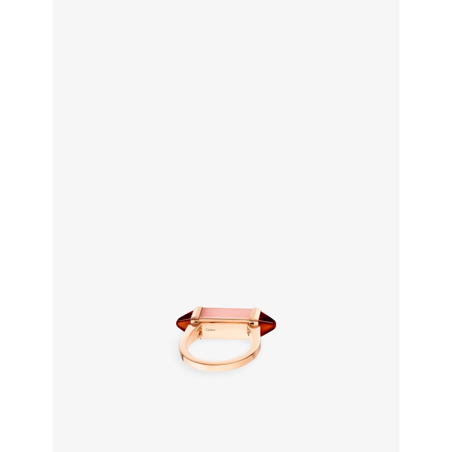 Cartier cocktail ring pink chalcedony garnet, imported from the UK
