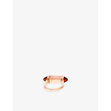 Cartier cocktail ring pink chalcedony garnet, imported from the UK