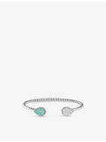 Boucheron Serpent Bohème 18ct white gold aquaprase bracelet, UK version