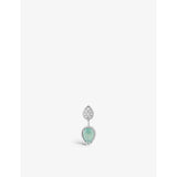 Boucheron Serpent Bohème stud earring 18ct white gold and aquaprase (British brand)