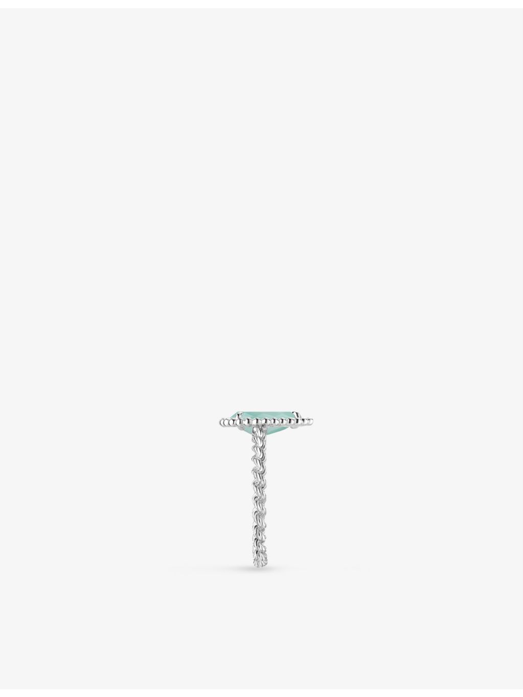 Boucheron Serpent Bohème 18ct white-gold aquaprase ring (British brand)