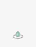 Boucheron Serpent Bohème 18ct White-Gold 1.16ct Aquaprase Ring