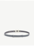 Maje crocodile-effect leather slim belt 1.75cm, UK version