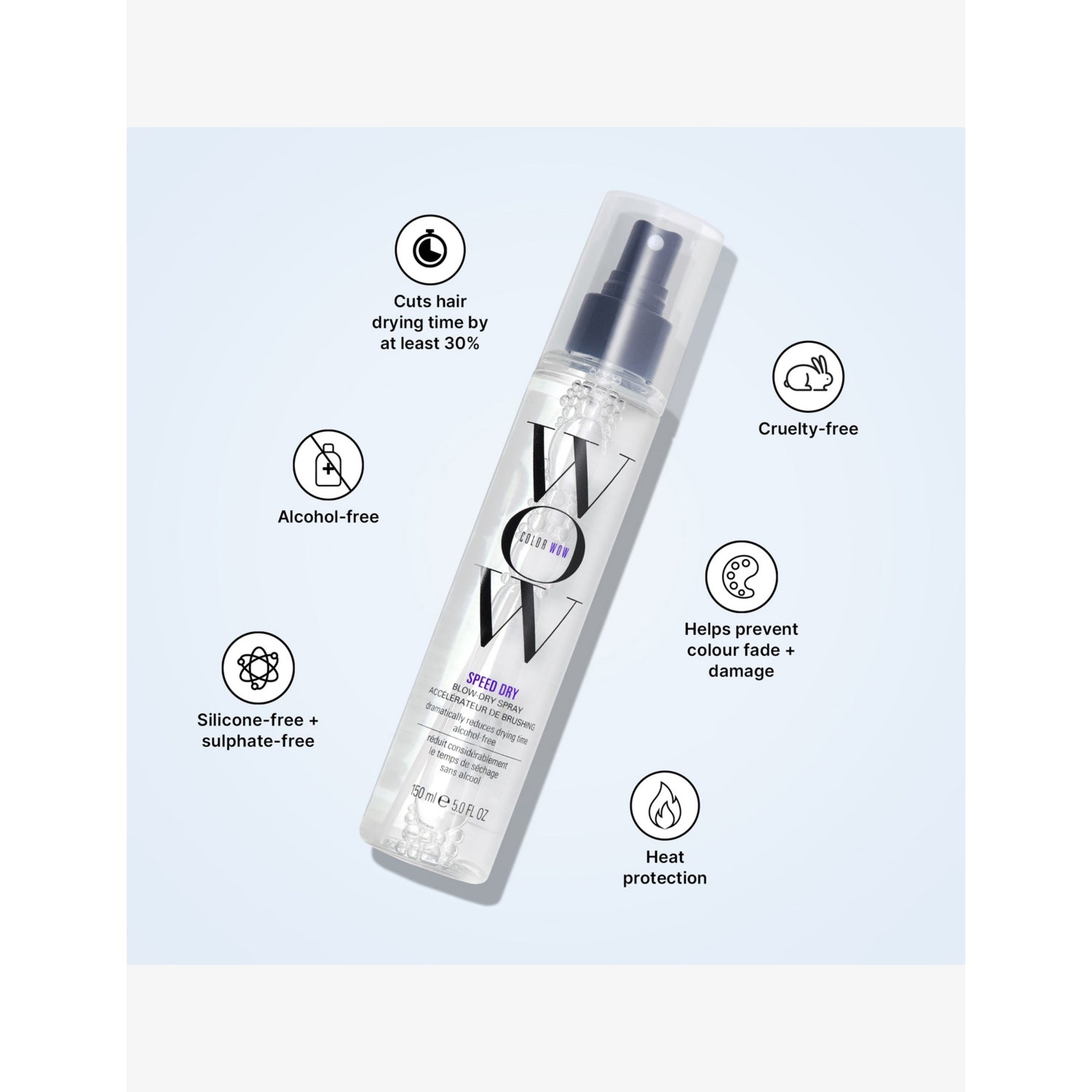 Color Wow Speed Dry blow dry spray 150ml (British brand)