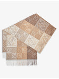Loewe wool cashmere-blend scarf with Anagram print - British product