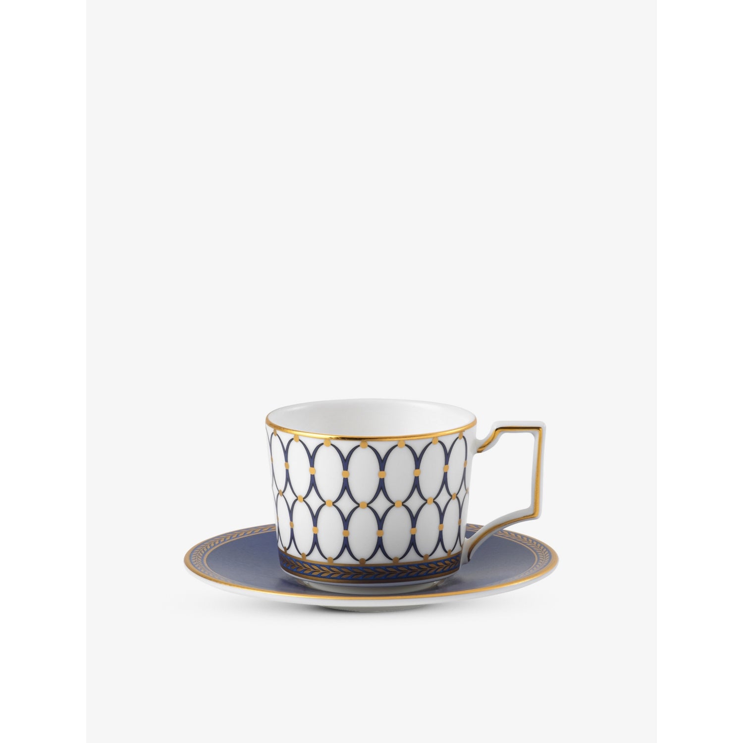 Wedgwood Renaissance Gold bone china espresso cup and saucer set - British product