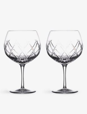 Waterford crystal balloon glasses set of two (British brand)