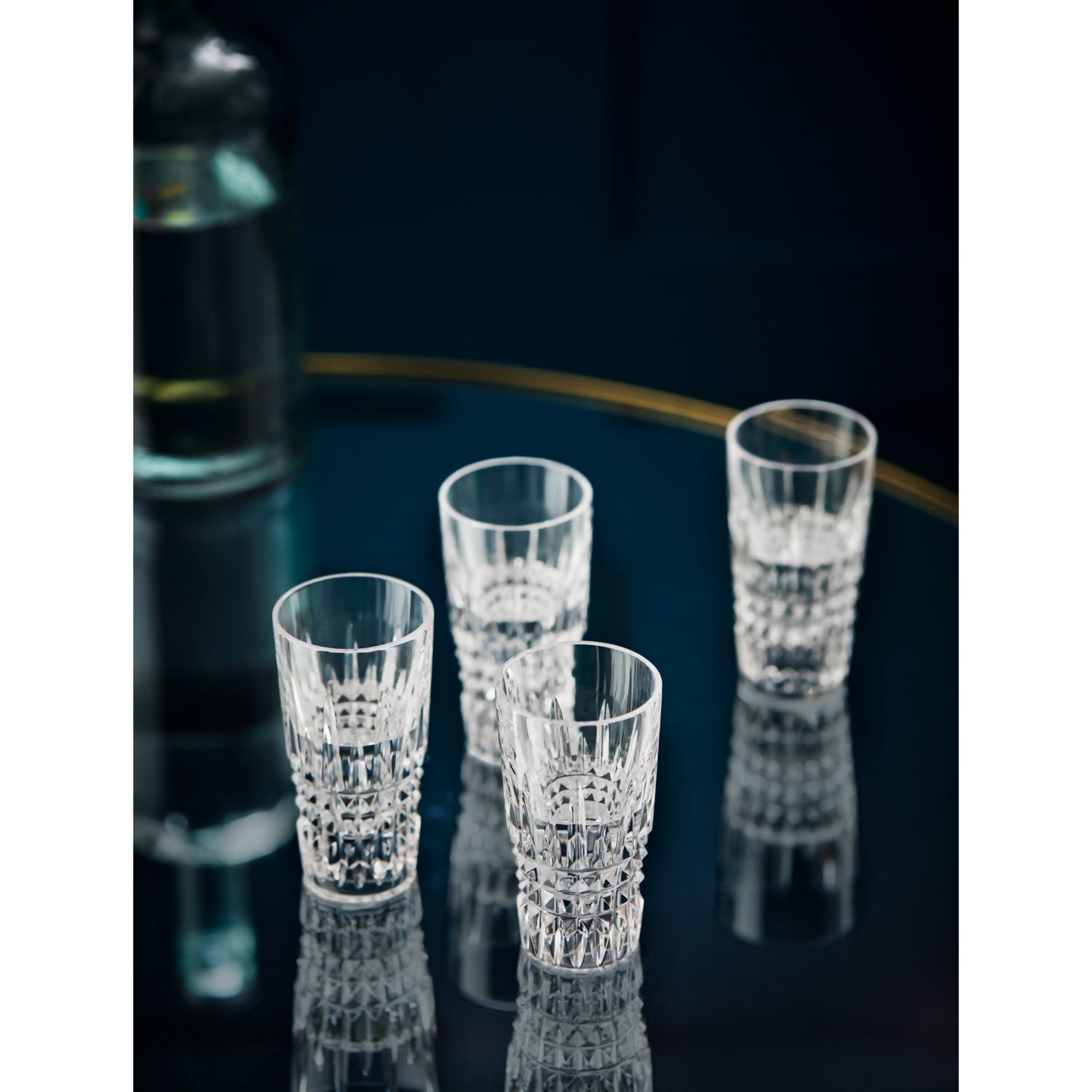 Waterford Lismore cut crystal shot glasses set of four - British product