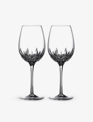 Waterford Lismore Essence crystal wine glasses set of two 350ml - British product
