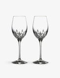 Waterford Lismore Essence crystal white wine glasses 400ml - British product