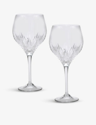 Vera Wang crystal goblets set of two, 26.2cm, imported from the UK