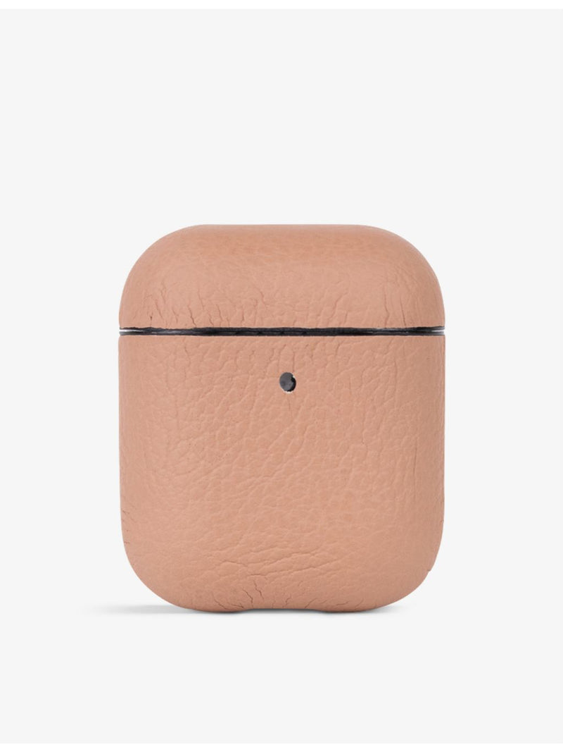 MINTAPPLE logo-embossed leather AirPod case, imported from the UK