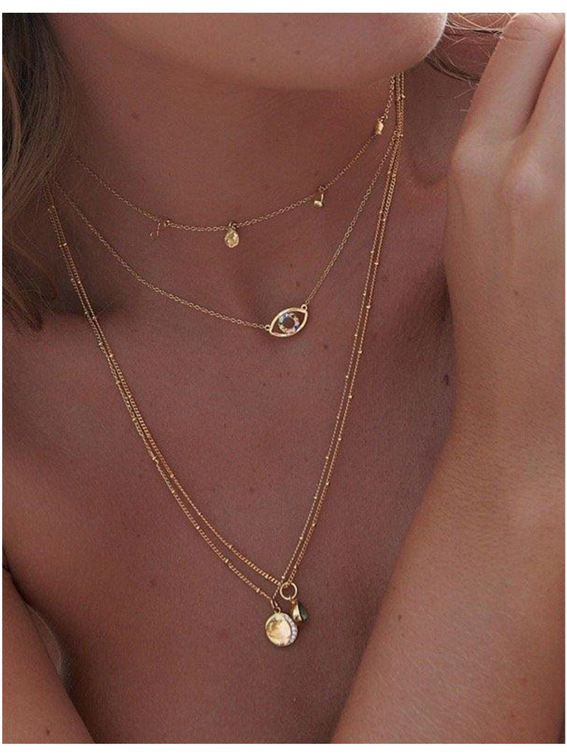 With Love Darling gold-plated silver zircon pendant necklace (British brand)