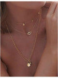 With Love Darling gold-plated silver zircon pendant necklace (British brand)