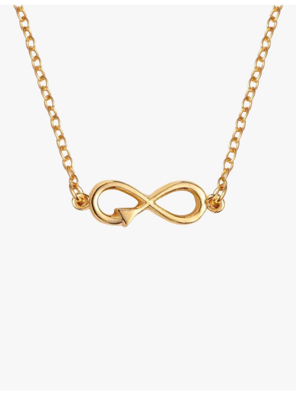 With Love Darling Infinity necklace 14ct gold-plated vermeil, imported from the UK