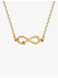 With Love Darling Infinity necklace 14ct gold-plated vermeil, imported from the UK