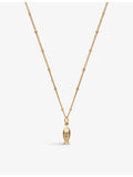 With Love Darling fish necklace 14ct gold plated sterling silver (British brand)