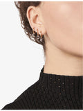 Selda S initial rose gold diamond huggie earring (British brand)