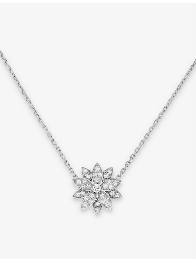 Van Cleef & Arpels small Lotus diamond pendant, imported from the UK