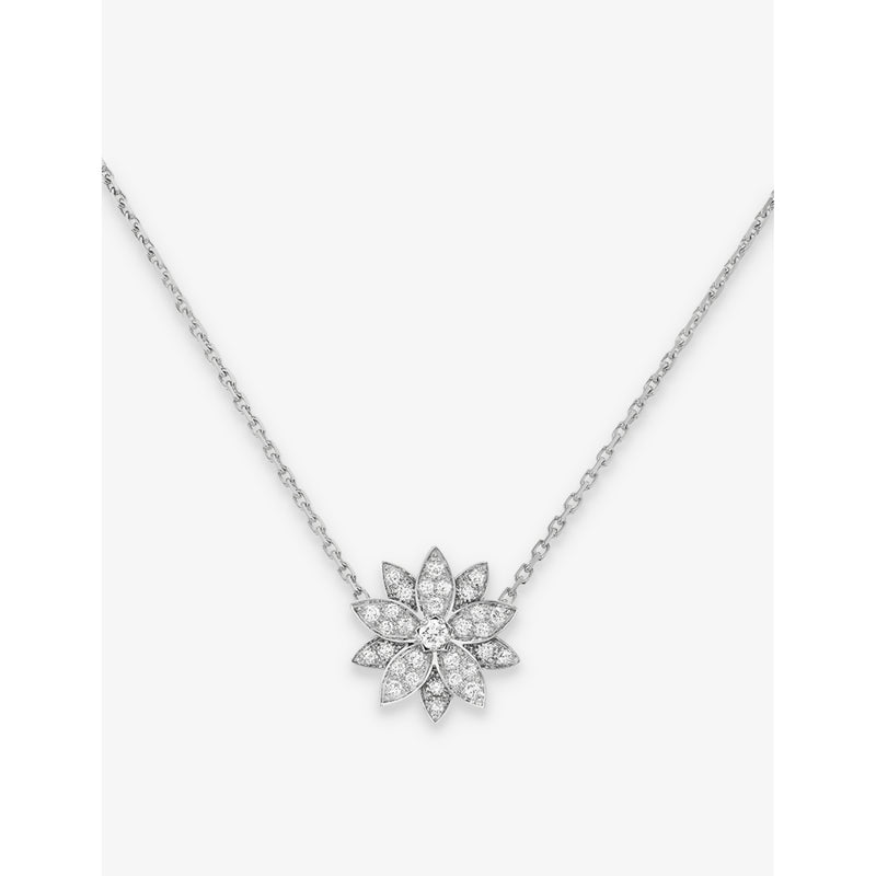 Van Cleef & Arpels small Lotus diamond pendant, imported from the UK