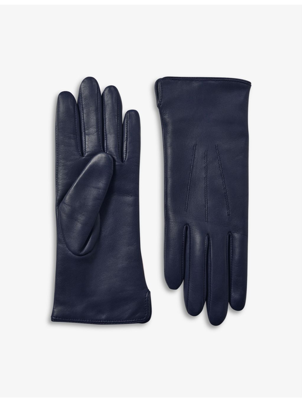 Aspinal of London ladies large leather and cashmere-lined gloves, UK version