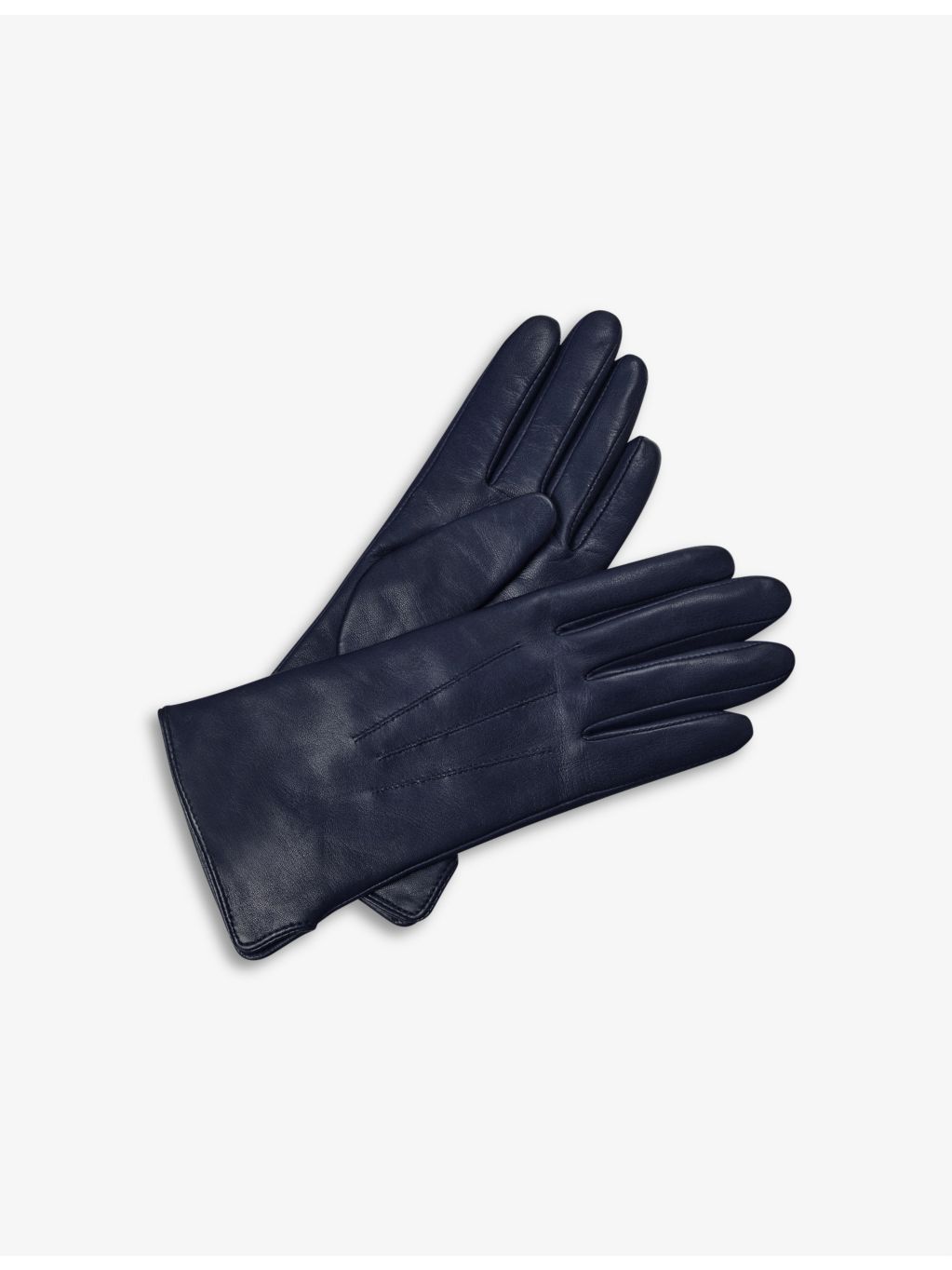 Aspinal of London ladies large leather and cashmere-lined gloves, UK version