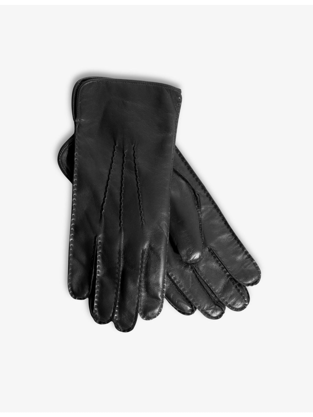 Aspinal of London cashmere and leather gloves, wrist length - British product