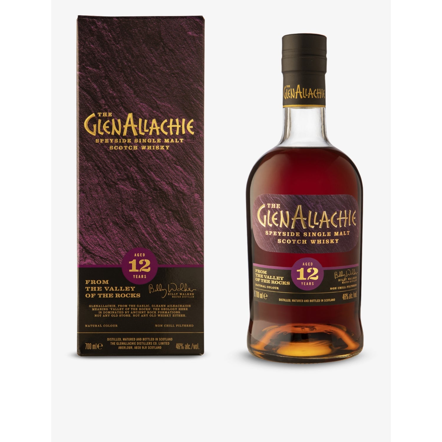 GlenAllachie 12-year-old single malt Scotch whisky 700ml (British brand)