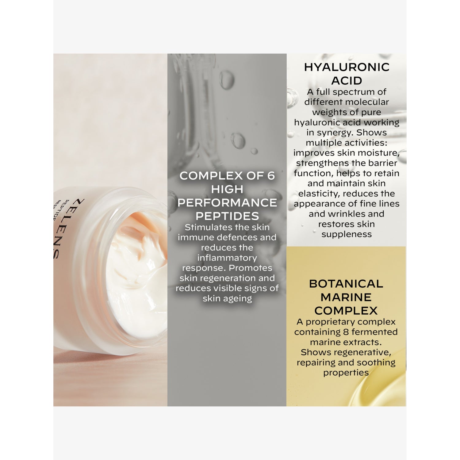 Zelens peptide complex restructuring cream 50ml, imported from the UK