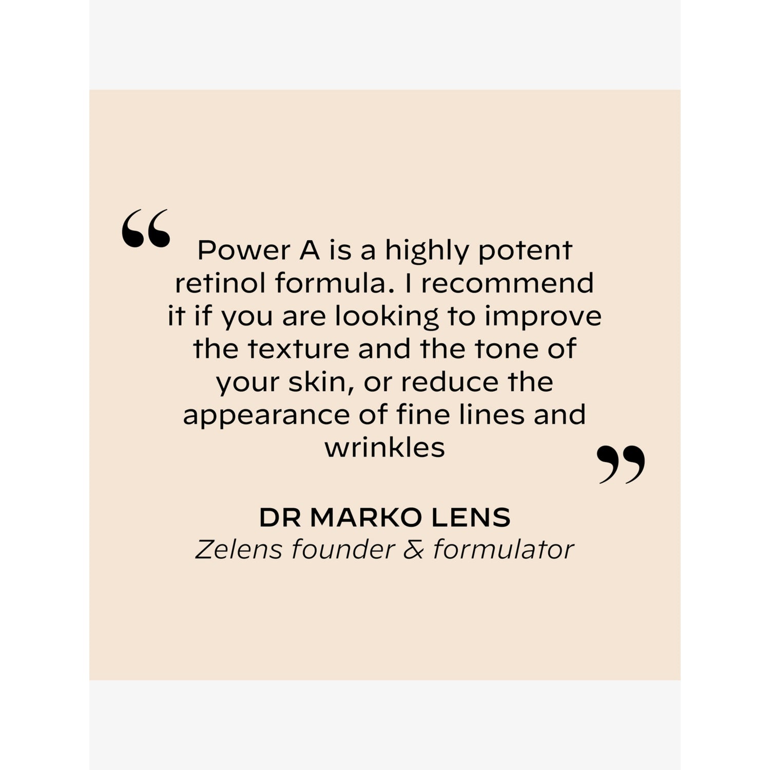 Zelens Power A vitamin A concentrate 30ml, UK version