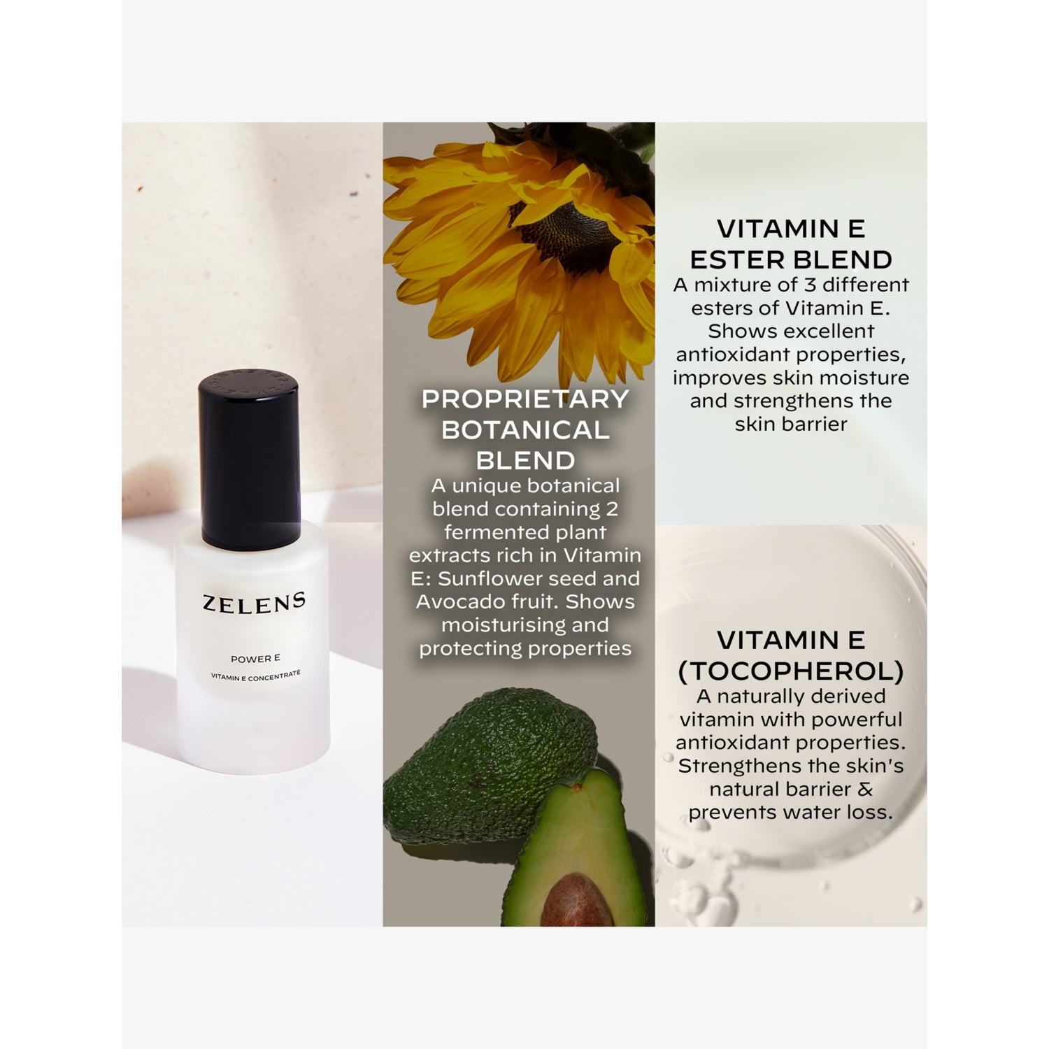 Zelens Power E vitamin E concentrate 30ml, imported from the UK