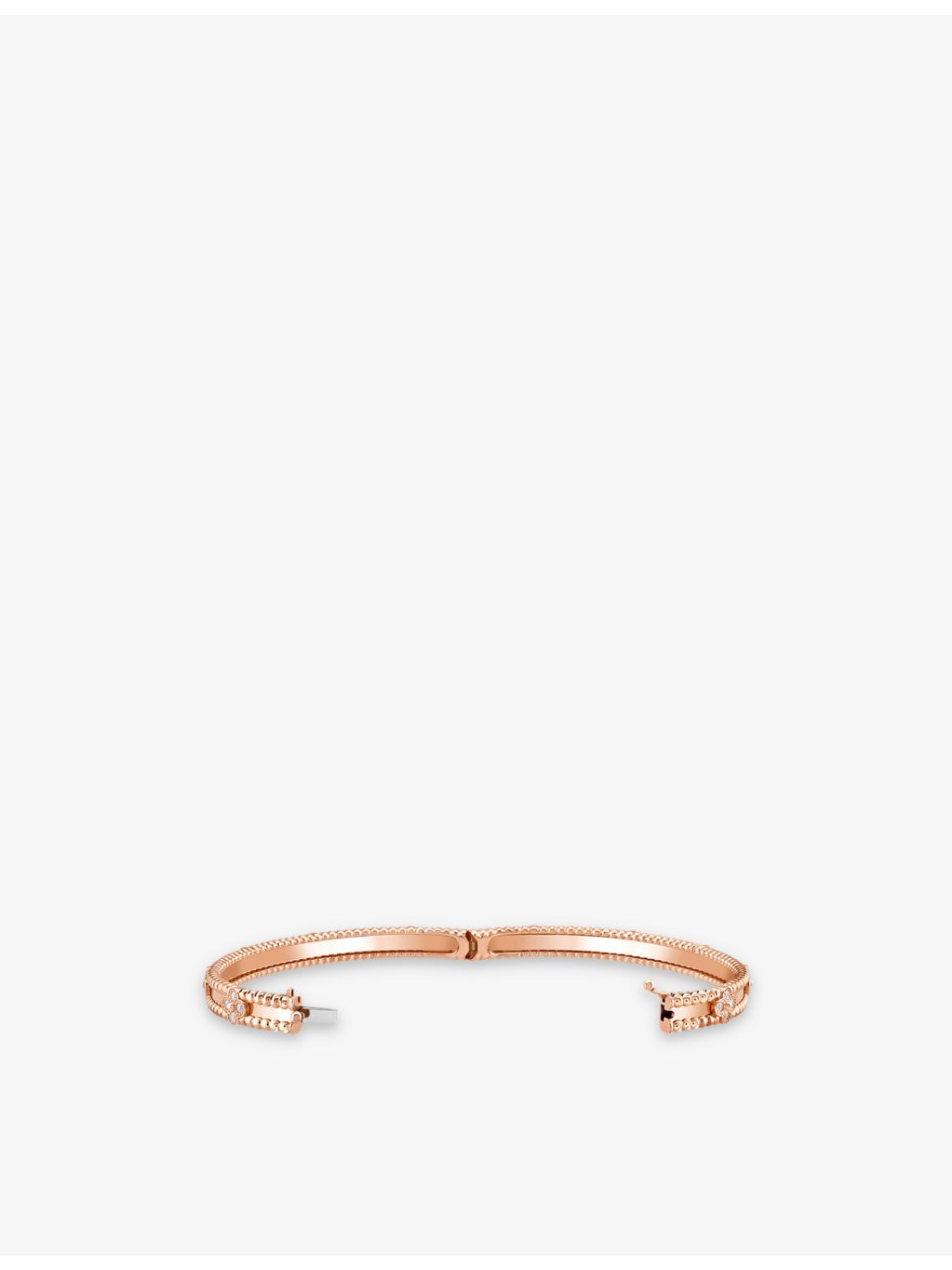 Van Cleef Arpels rose gold clover bracelet, imported from the UK