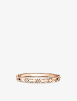 Van Cleef & Arpels Perlée Sweet Clovers 18ct Rose Gold Diamond Extra Small Motif Bracelet