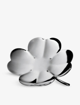 Christofle four-leaf clover silver-plated bowl 11cm, imported from the UK