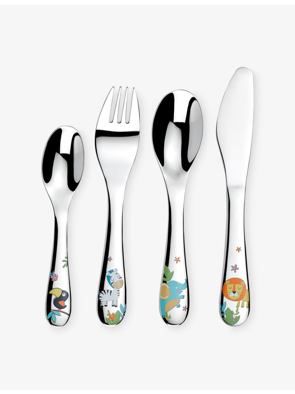 Arthur Price Jungle children's cutlery set 4-piece, imported from the UK