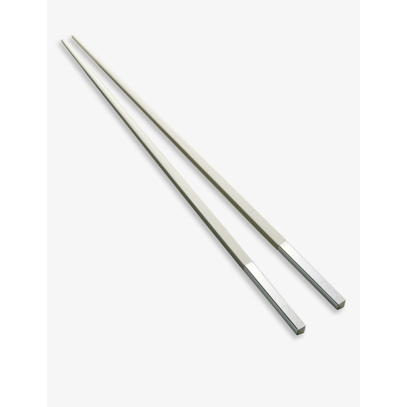 Christofle Japanese chopsticks with wood and silver plating, UK version